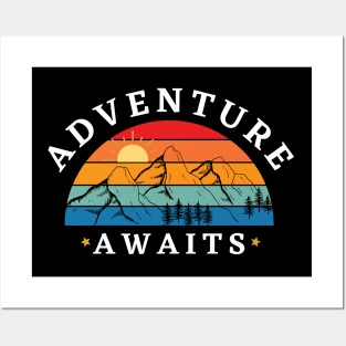 Adventure Awaits Camping Posters and Art